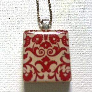 French Country Scrabble Tile Necklace